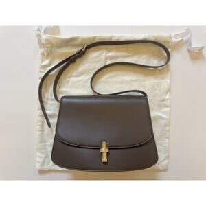 The Row Sofia 10 Crossbody Stone Brown NWT Dustbag quiet luxury old money preppy